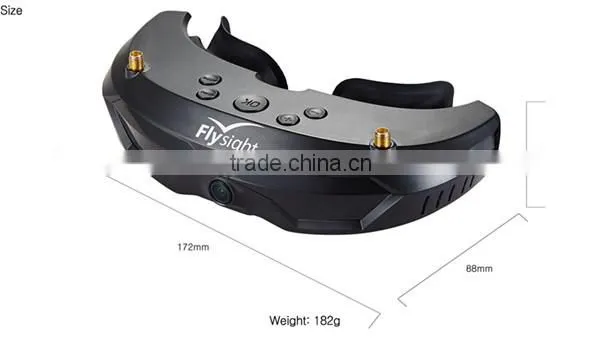 H1918 New Arrival Flysight SPX01 Picture in Picture FPV Goggles with Charger & Battery and Power Supply