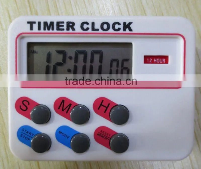 Timer Clock 12 / 24 hours with memory funcation Kitchen Cooking Digital LCD Sport Countdown Calculator