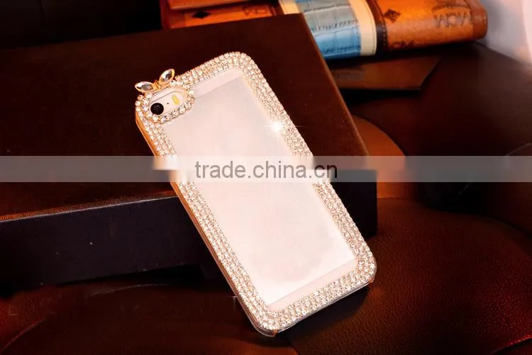 Special for Lady ! Diamond Luxury Crystal cell phone TPU case covers for iphone 5/5s