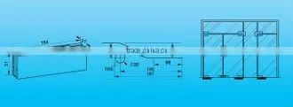 Glass door clamp,patch fitting,hardware door control