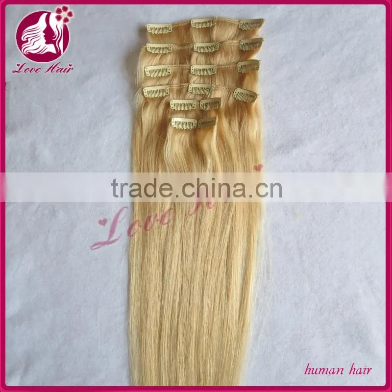 ready delivery remy virgin hairs clip in hair extensions uk