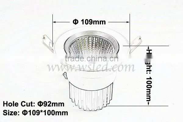15W led downlight, led cob downlight