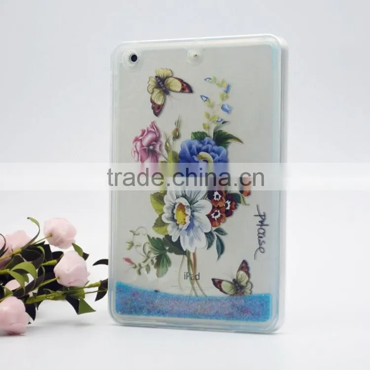 clear soft liquid rubber case for Ipad mini