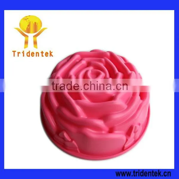 Novelty Hot Sell Rose Baking Dinnerware Sets Silicone Bakeware