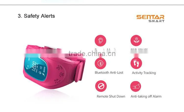 Hot Trend Q50 LBS GPS Kids Tracker Watch with Geo-fence Smart watch for Children