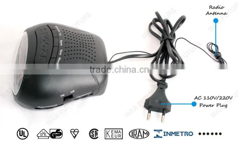 0.6 Inch LED radio alarm clock,am/fm radio(F-1751)