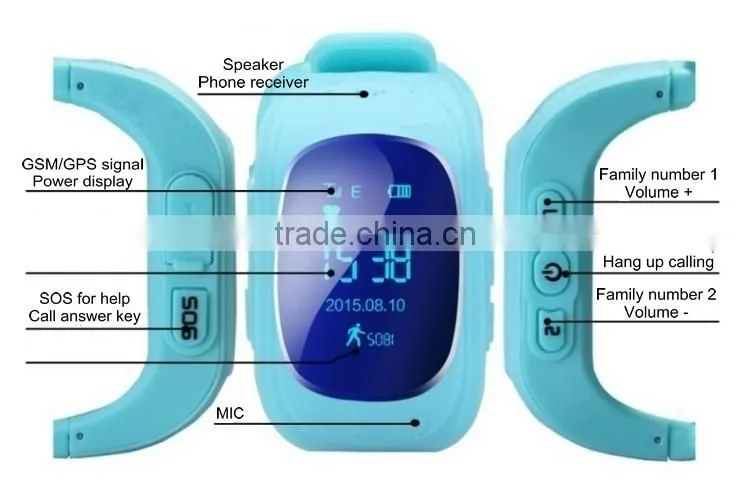 Hot selling Child smart watch phone, for Kids tracking GPS watch, kids smart watch, Geo-Fence smart watch KW-CW5Q