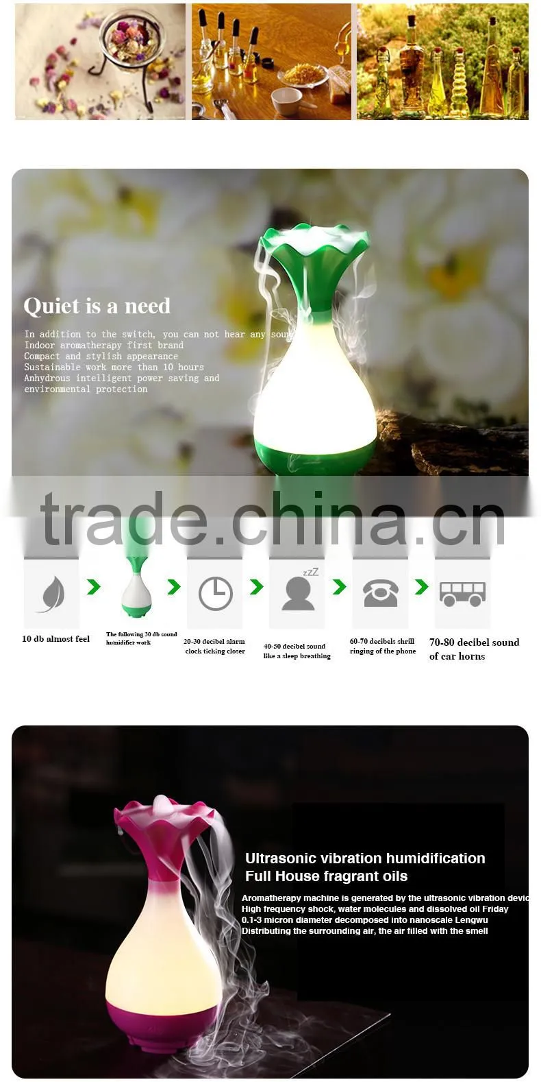 2016 New product! wholesale ultrasonic aromatherapy oil diffuser