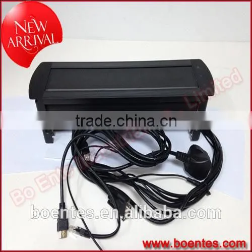 Rotating Desktop Socket with South Africa Power Cable/Motorized Pop Up Socket Box