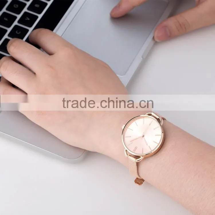 New models from Doris Watch pure silver mesh band big dial simple style women bracelet ladies watch