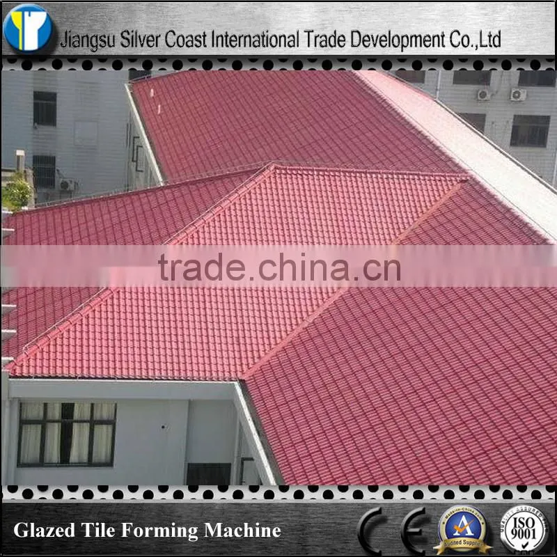 Color tile making machine/ Steel tile forming machine