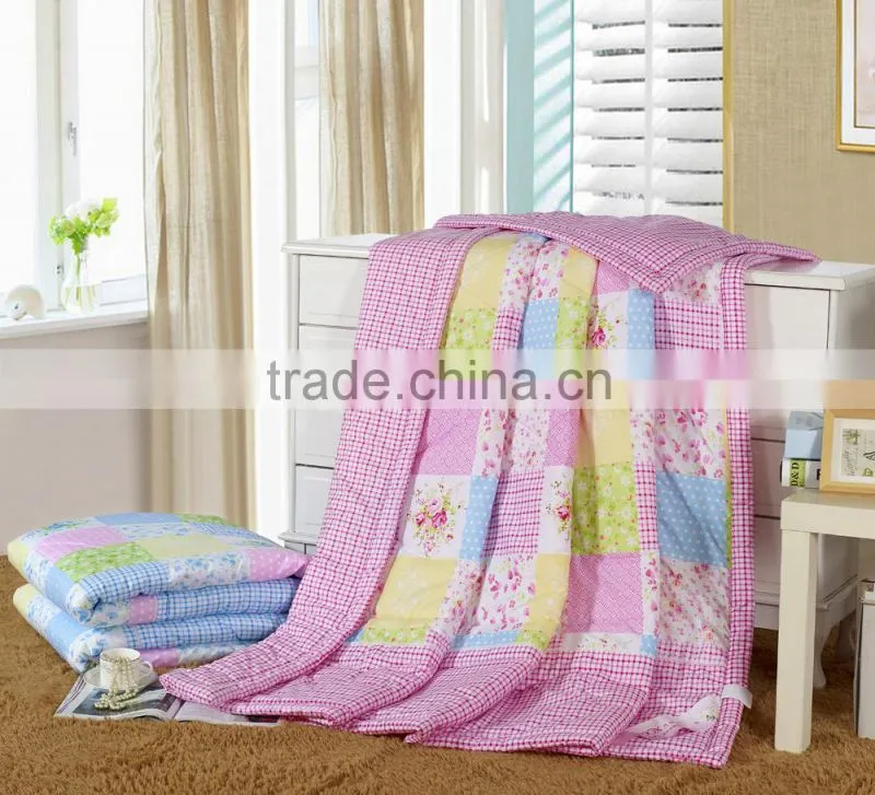 2015 modern bedroom sets wholesale colorful microfibre filling cheap used bed quilts and comforters