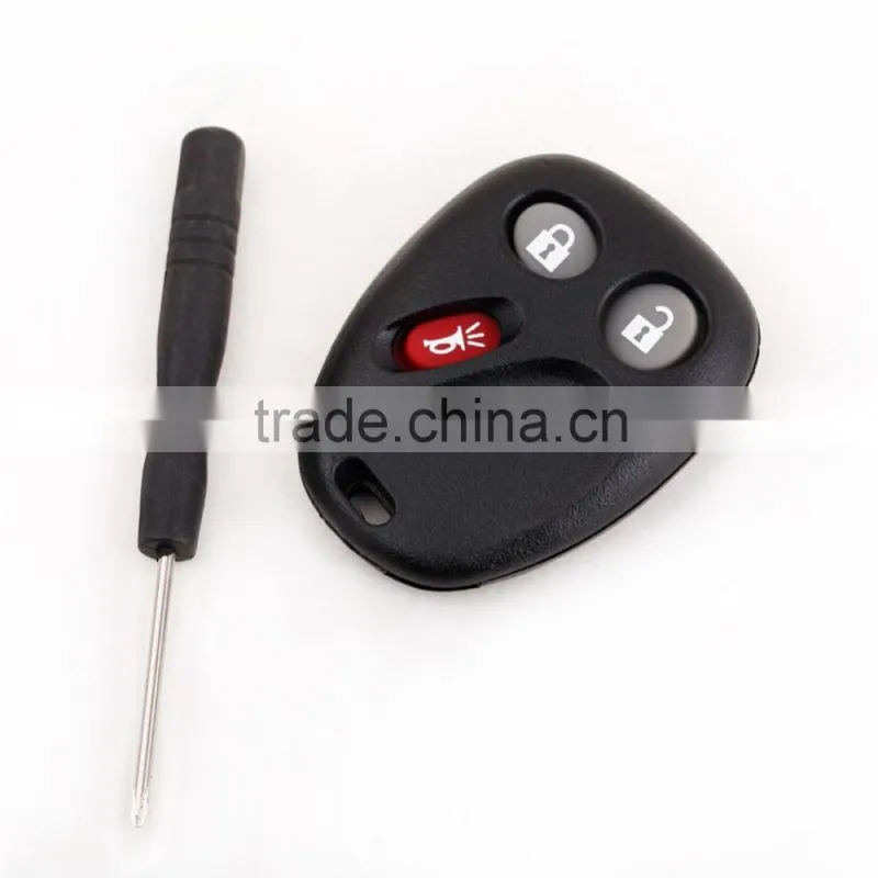3 Button Replacement Keyless Entry Remote Key Shell Case Button Pad with Screwdriver