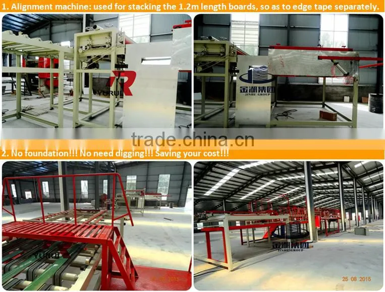 small capacity gypsum ceiling board making machine/pvc laminated gypsum ceiling board making machine