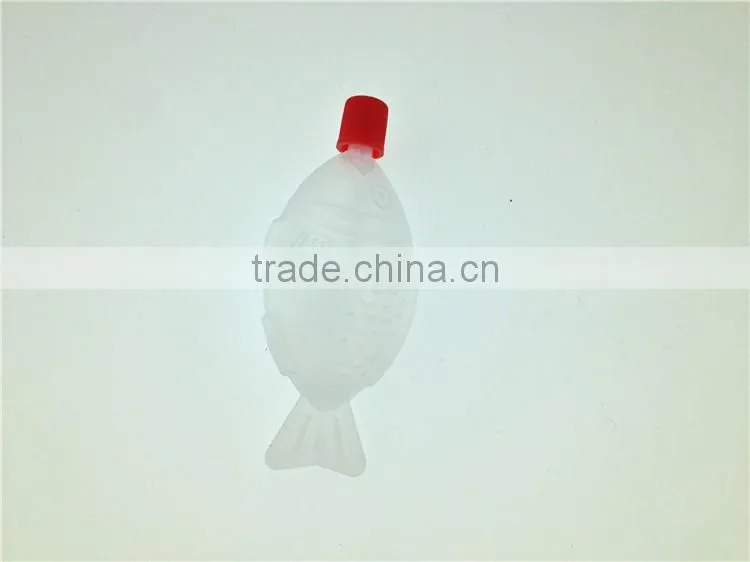 Empty PE bottles of sushi soya sauce in restaurant