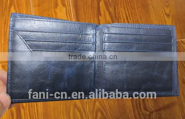 Three design multiple card holder mens leather wallets with coin pocket for boys