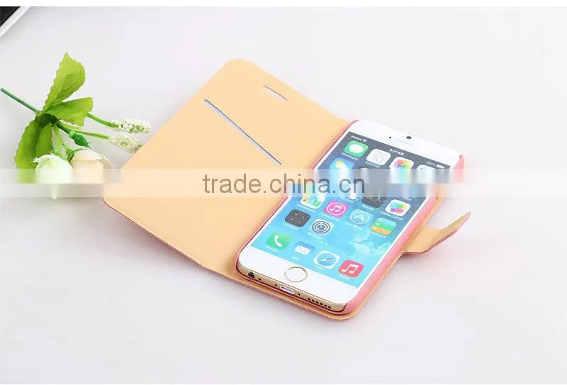 2014 LZB Oracle bone grain series Hot sale 5.5 flip cover leather phone case for iphone 6 plus