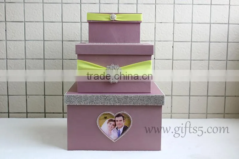 Specail handmade wedding card holders with photo frame in handmade