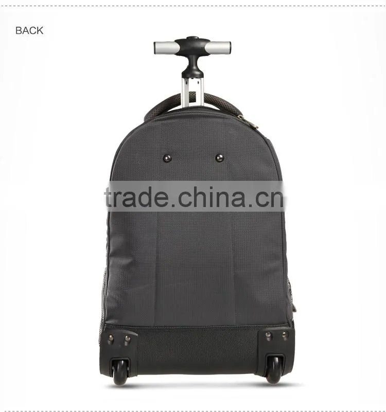 2016 new arrival laptop trolley backpack with high quality