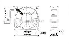 Shenzhen air conditioner window ac/dc fan