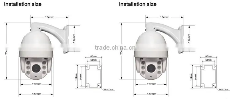 Low cost 2.0 Megapixel Full HD 1080P Outdoor IP Camera, optical zoom ip camera