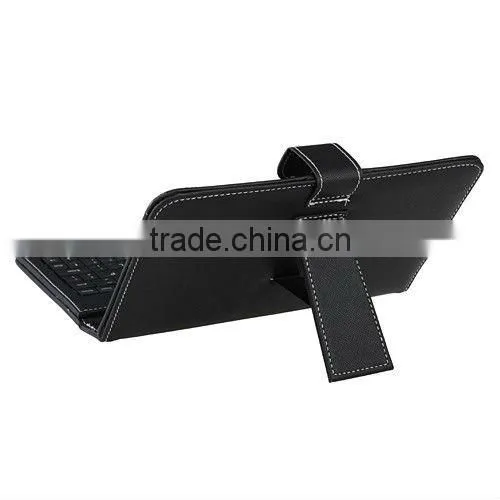 8 inch Tablet case with mini usb port Keyboard Leather Case with mic usb port