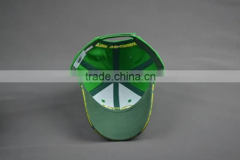 Custom 100% Cotton Racing Baseball cap with embroidery logo