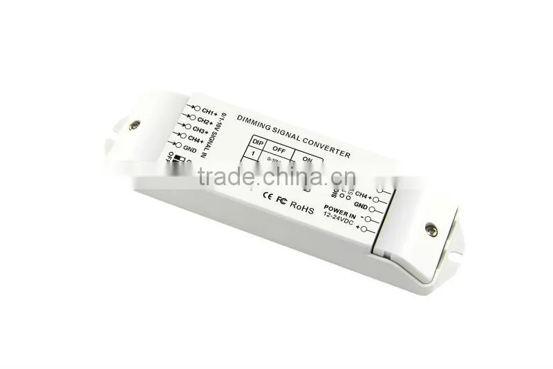 DC12V-24V 4 channels 0/1-10V to PWM 10V LED dimming signal converter signal driver