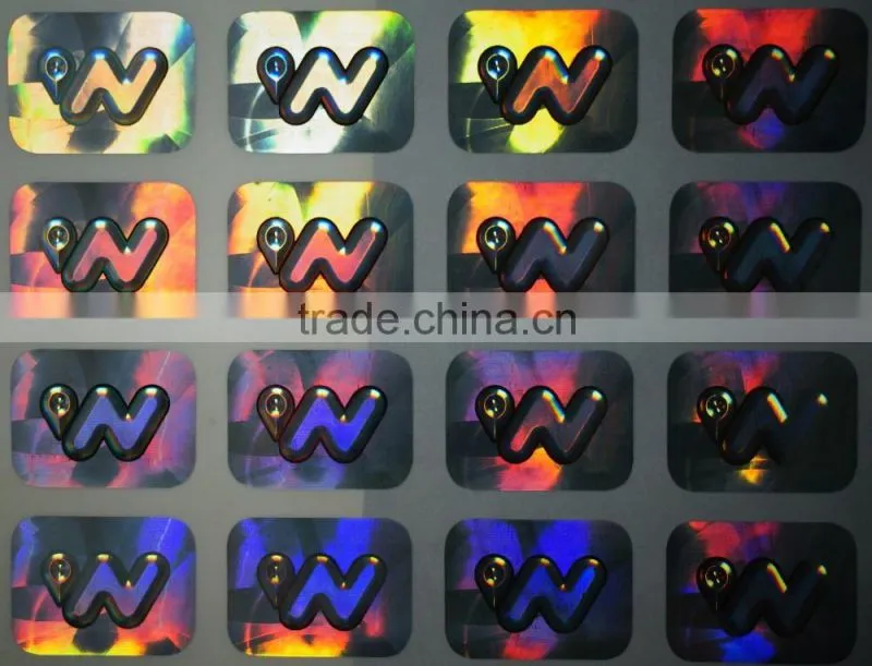 3d cheap custom hologram sticker