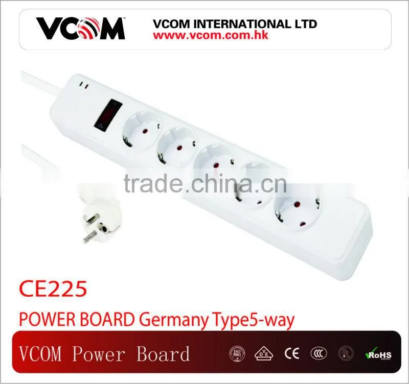 Type5-way Germany Surge Protector Power Board