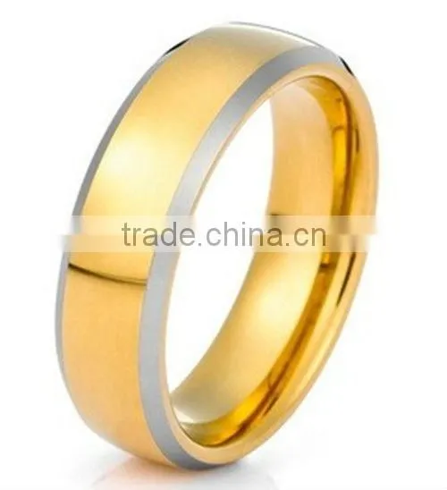 vacuum plating 24K gold rings with facets for 2013, direct factory fashion accessories for men,
