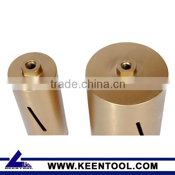 Vacuum brazed dry core drill for concrete