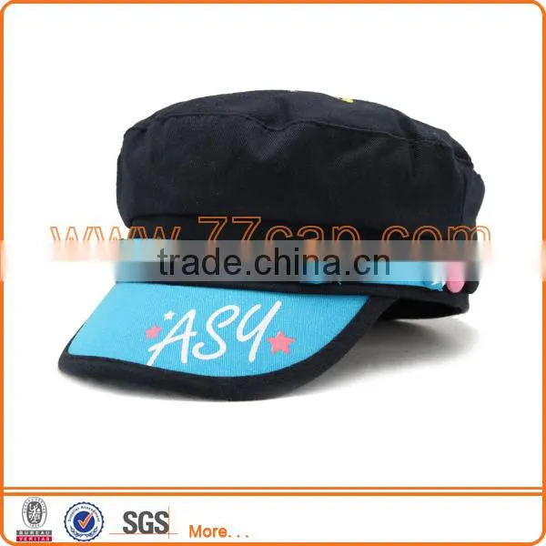 Fashion Military Cap Embroidery Visor Wholesale