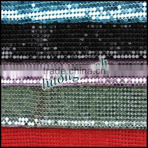 Anping Lutong mesh metallic sequined fabric/metallic sequin/metal sequins