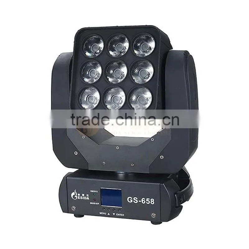 9pcs LED Professional Dj LED Stage Wash Light