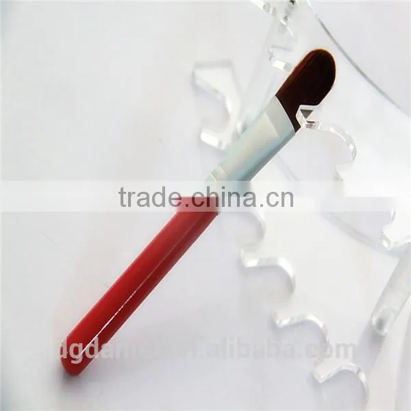 New design Red wooden face mask brush,Round foundation brush
