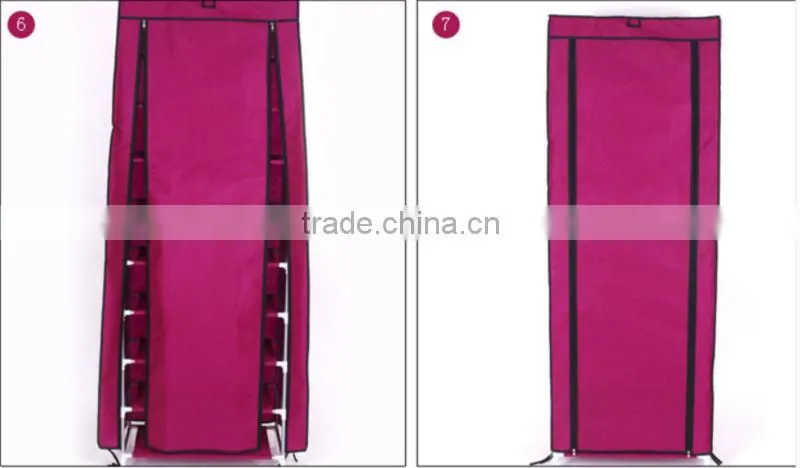 Hot selling covered container shoe rack with canvas FH-F0207