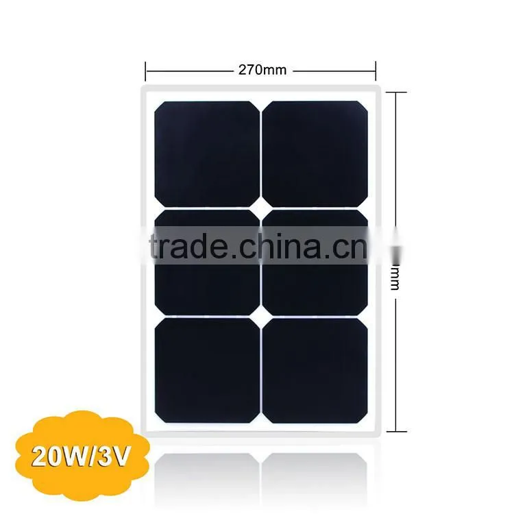 20W/3V Sunpower PET Solar Panel Wholesale Solar Panel For House