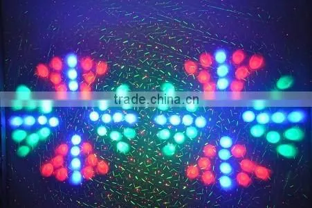 8W RGB LEDs and 150mW RG Fireworks Twinkling Laser Light