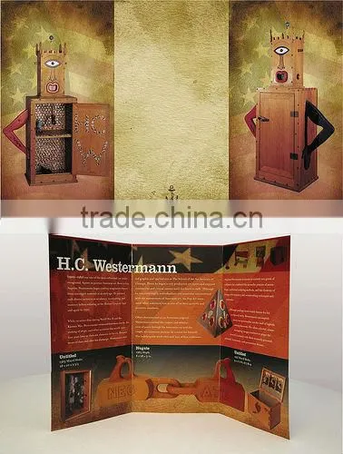 High quality art paper pamphlet 4C printing services