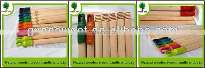Wholesale broom handle with colorful plastic hook
