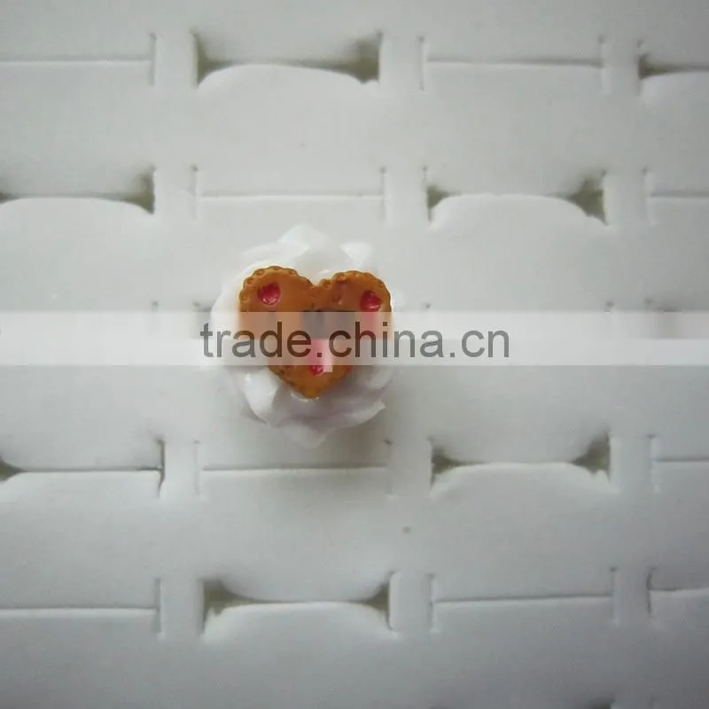 2014 Latest New Design decoration artificial crafts rose shaped Finger Ring for kids