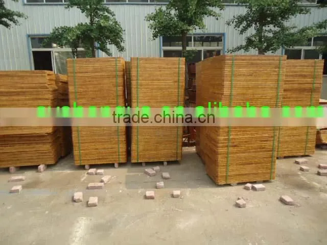 China manufacturing bamboo pallets for concrete brick machine block machine carrier