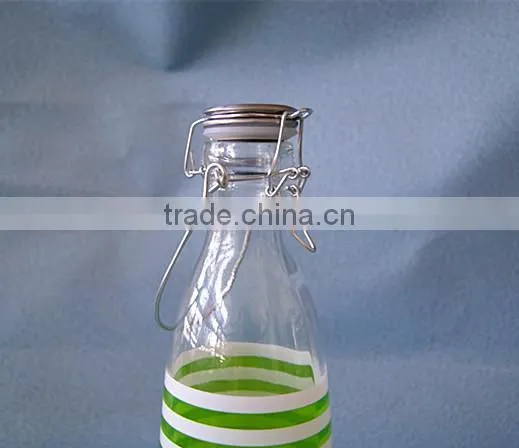 1L Glass beverage jar/juice bottle