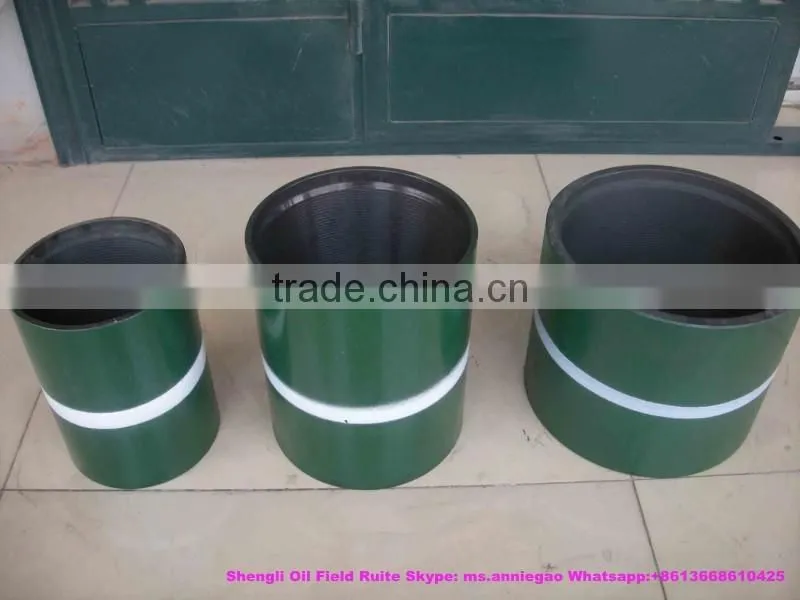 API carbon steel and stainless steel pipe coupling male female for tubing and casing