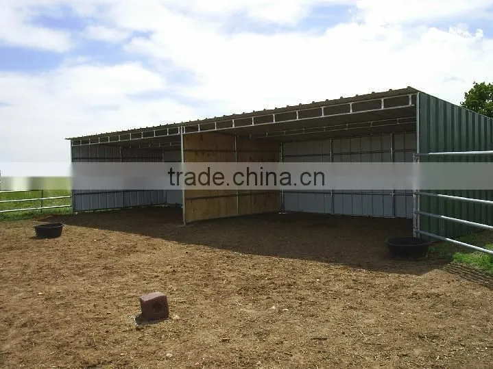 steel frame horse barn horse shelter