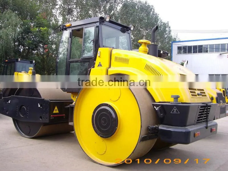 Heavy-duty static three wheel road rollers with large weight
