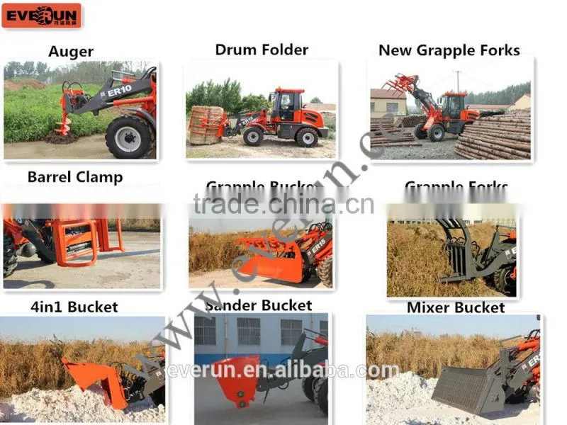 Everun Brand CE 3.0ton Wheel Loader ER35 Farm Loader for Sale