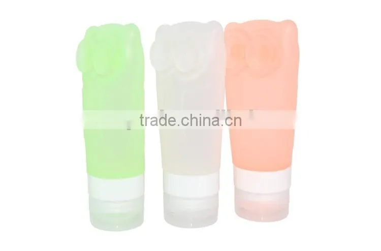 foldable silicone bottle for skin crae products filling MP4411
