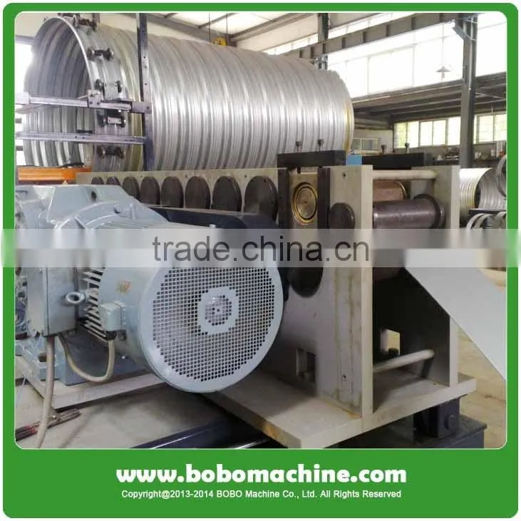 Galvanized steel corrugated culvert pipe making machine